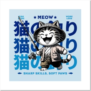 Neko Fish Master - Japan's Purrfect Angler Posters and Art